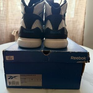 Reebok Men’s Kamikaze 2K10 High-Top Sneakers in White and Black